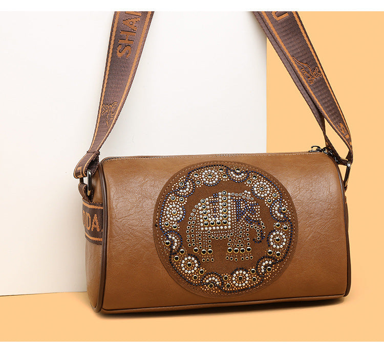 Colored Diamond Shoulder Bag