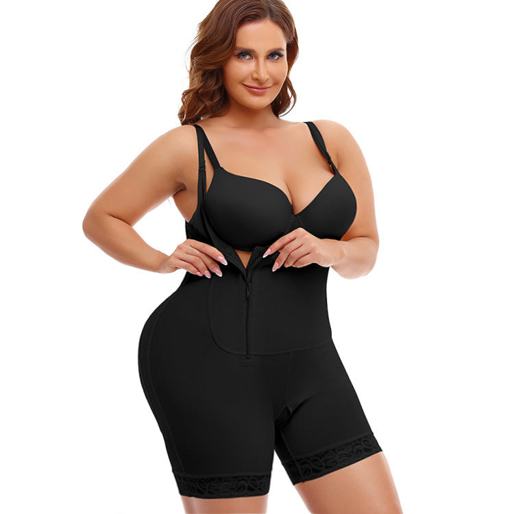 Einteilige Taillen- und Hüftstraffung, straffe Körperfett-Shapewear für Frauen in Übergröße