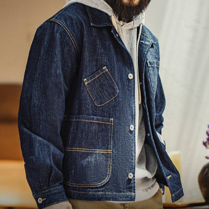 Mode Persönlichkeit Retro Denim Jacke Mantel