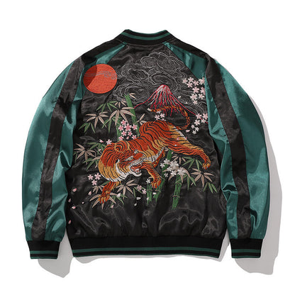 Tiger Mountain Stickerei Spezielle National Style Chinesische Mode Herbst Jacke Mantel