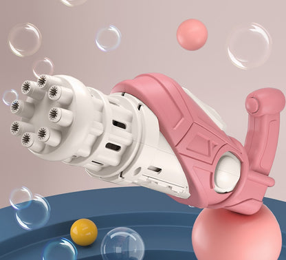 La máquina de burbujas para niños no gotea por sus ocho agujeros