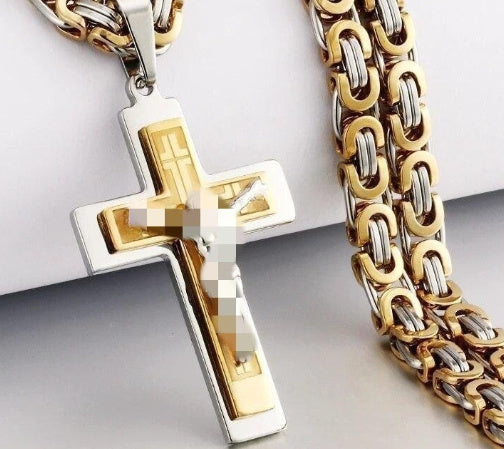 Joyería colgante de acero inoxidable para hombre con personalidad de moda y tendencia europea y americana