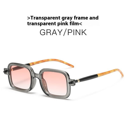 Retro Künstlerische Quadratische Sonnenbrille Damen