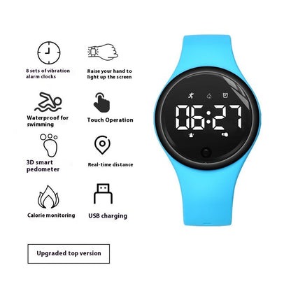 Reloj electrónico para estudiantes de secundaria, masculino y femenino, con alarma y vibración silenciosa.
