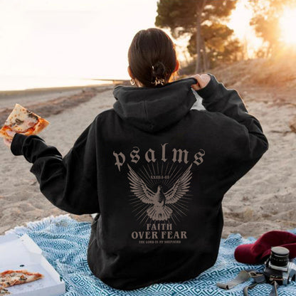 Hoodie Bibel Schrift Muster Girly Style Sweatshirt