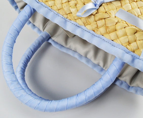Women's Versatile Corn Husk Diagonal Woven Bag