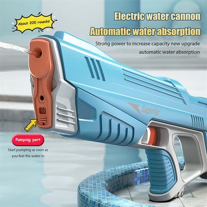 Sommer Vollautomatisches elektrisches Wasserpistolenspielzeug Induktionswasserabsorbierendes High-Tech-Burst-Wasserpistolen-Strand-Outdoor-Wasserkampfspielzeug