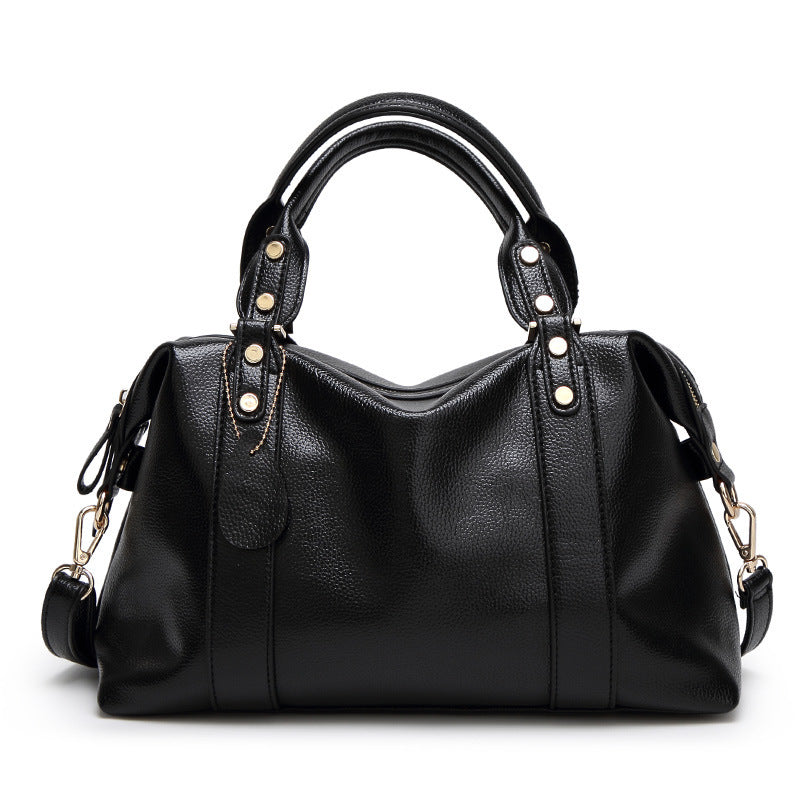 Boston Leather Shoulder Bag