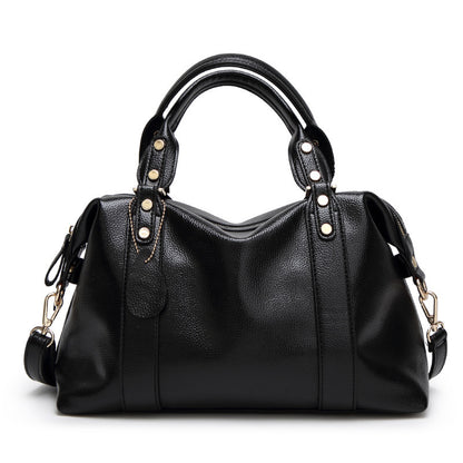 Bolso de hombro de cuero Boston