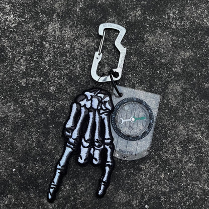 Schlüsselanhänger Zubehör Kletterknopf Karabiner Totenkopf Anhänger