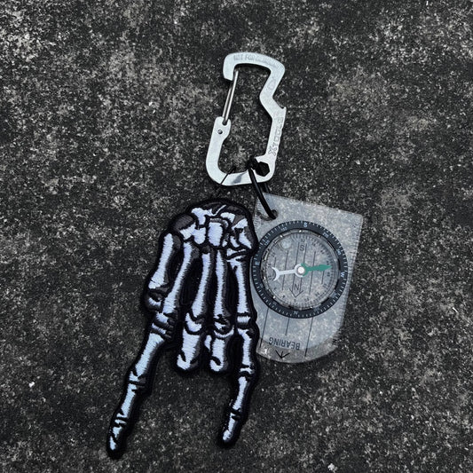 Keychain Accessories Climbing Button Carabiner Skull Pendant
