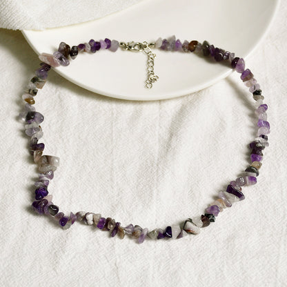 Collar de cristal de colores estilo vacaciones para mujer