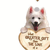Love Dog Acrylic Key Ring Pendant