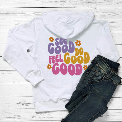 Sudadera con capucha de algodón informal para mujer de moda