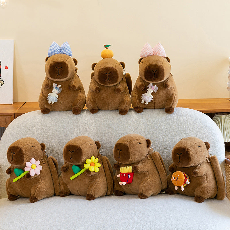 Capybara Rucksack Plüschtier Kreativer Rucksack