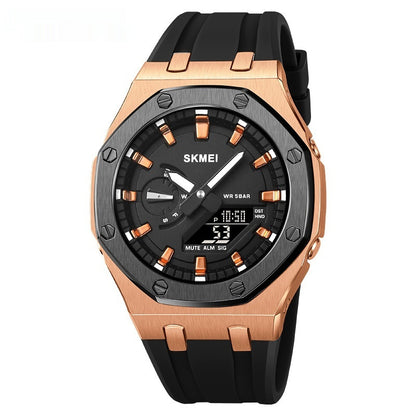 Reloj electrónico luminoso deportivo multifuncional resistente al agua