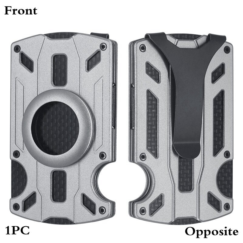 Fashion Personality Aluminum Alloy Men's Wallet Card