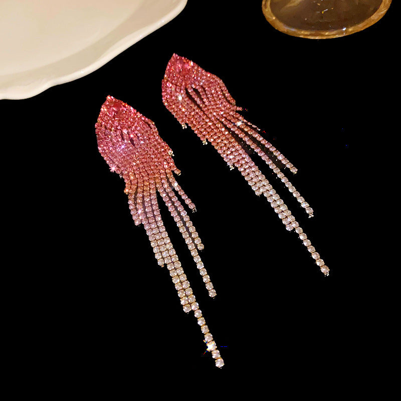 Fashion Love Tassel Stud Earrings For Women