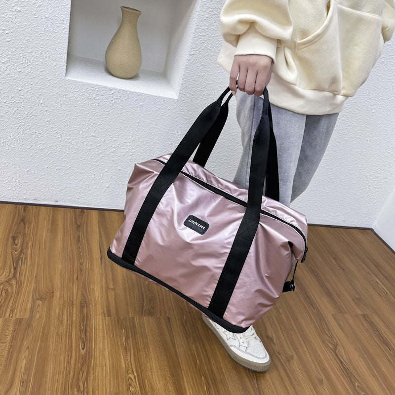 New Single-layer Expandable Trolley Travel Handbag