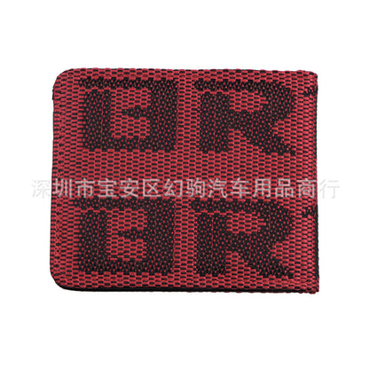 Cartera corta de tela modificada para coche de carreras
