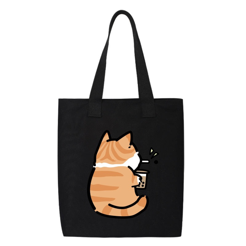 Shiba Inu Male And Female Shoulder Bag Canvas Large Capacity