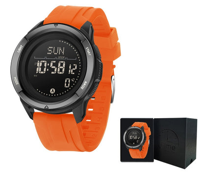 Reloj electrónico deportivo multifuncional para exteriores e impermeable para hombre.