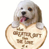 Love Dog Acrylic Key Ring Pendant