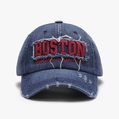 Gorra de hombre con visera suave y bordado tridimensional para exteriores