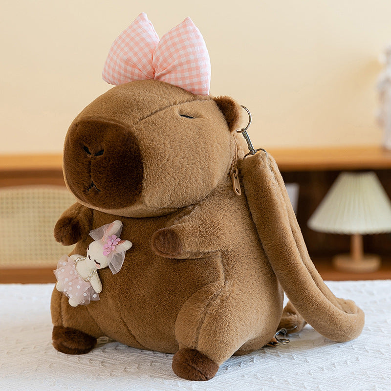 Capybara Rucksack Plüschtier Kreativer Rucksack