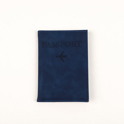 Funda protectora de cuero para pasaporte con gran capacidad