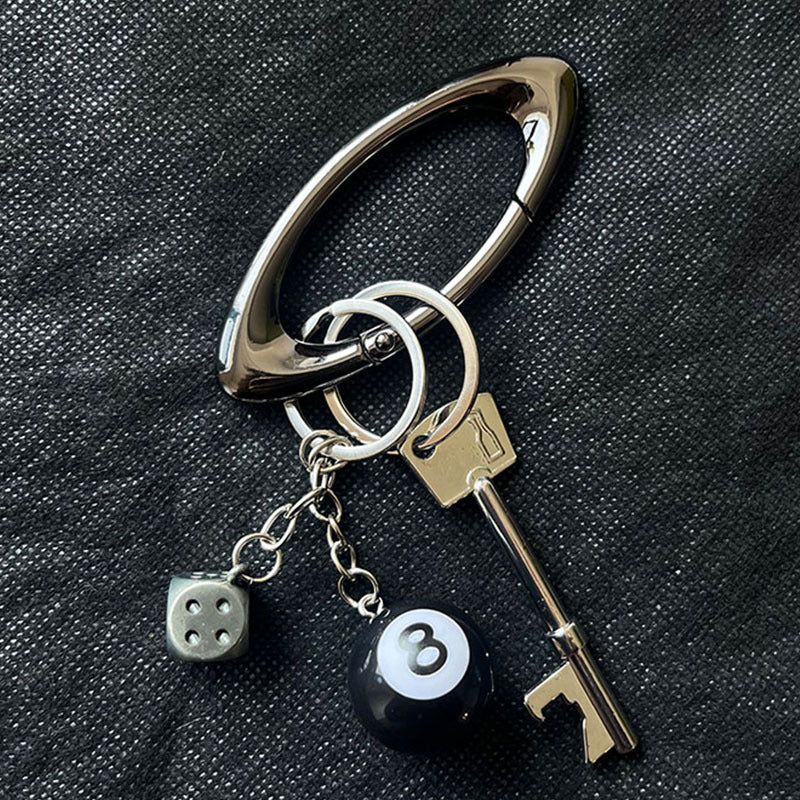 Zinc Alloy Niche Dice Waist Ornaments Fastener Handbag Pendant