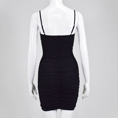 Vestidos de fiesta sexys con tirantes finos y faja para mujer de verano