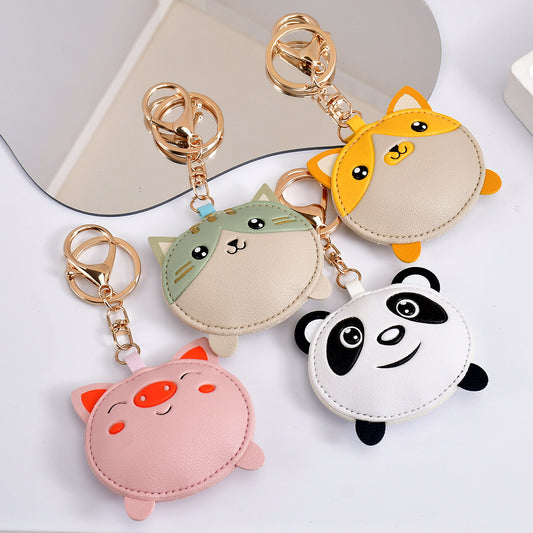 Creative Pig Girls Exquisite Leather Key Chain