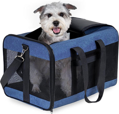 Bolsas de transporte para perros y gatos, para coche, portátiles, plegables, para viajes al aire libre, transpirables.