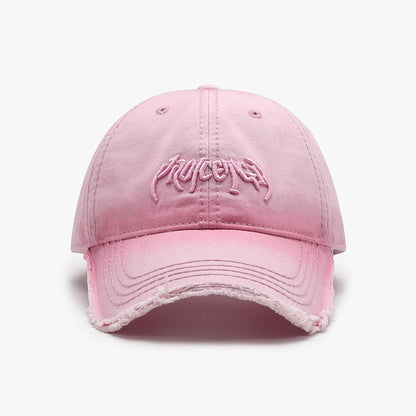 Buchstaben Dreidimensionale Stickerei Soft Top Burr Herren Baseball Cap