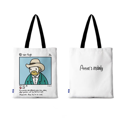Illustration Ins Style Süße Canvas Tasche