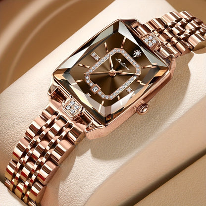 Reloj de mujer resistente al agua, de alta gama y moderno, combinable con todo.