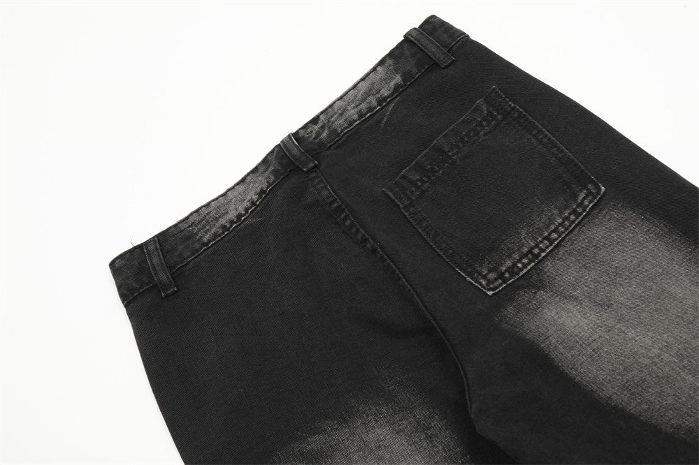 Fashion Loose Denim Bootcut Pants Men - BAGMODA