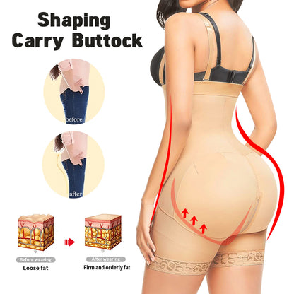 Pantalones de cintura alta con cremallera en la entrepierna, pantalones de levantamiento de abdomen, faja moldeadora de cintura, body realzador