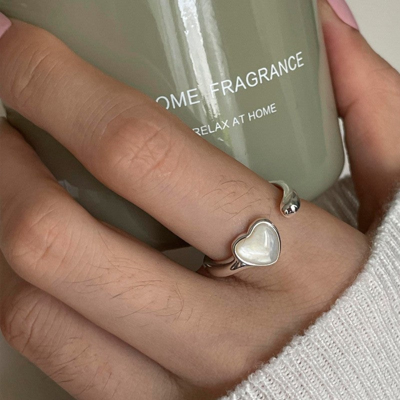 Stylish Adjustable Love Heart-shaped Ring Women