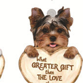 Love Dog Acrylic Key Ring Pendant
