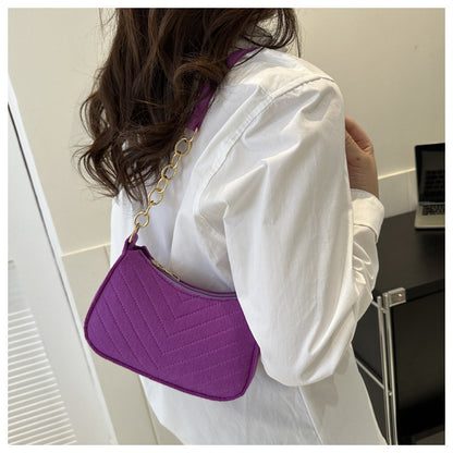 Bolso bandolera sencillo de moda, bolso de hombro de gran capacidad.