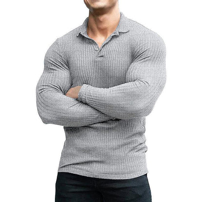 Men's New Fitness T-shirt Long Sleeve Casual Sports Fit