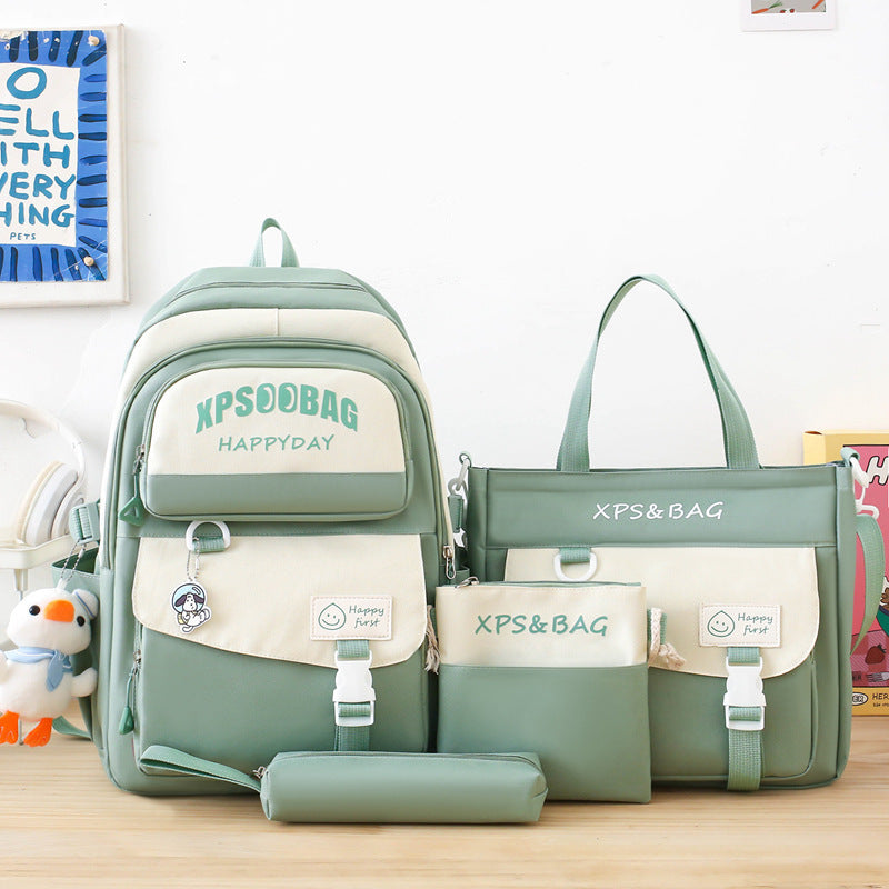 Four-piece Ins Schoolbag