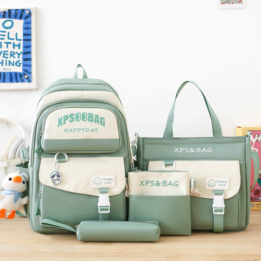 Four-piece Ins Schoolbag