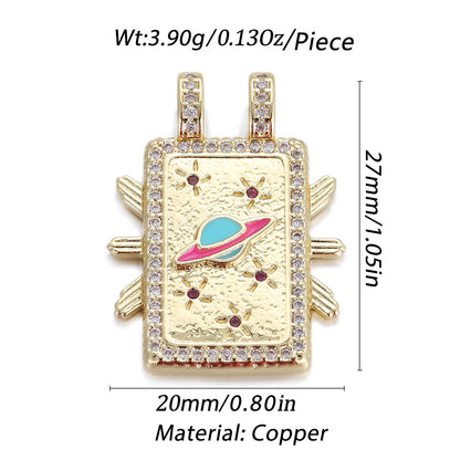 Colgante de aceite con forma de gota de amor, microincrustaciones, pulsera, collar, accesorios