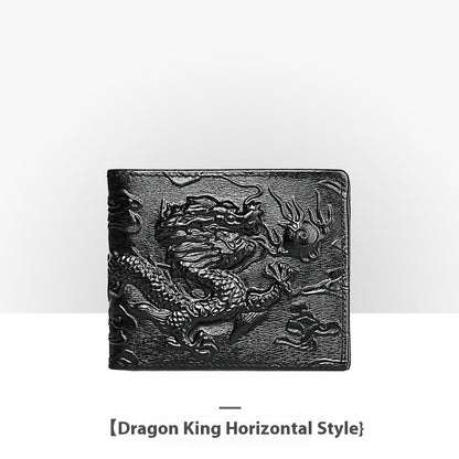 Personalisierte Retro-Handgemachte geprägte Lederbrieftasche für Männer