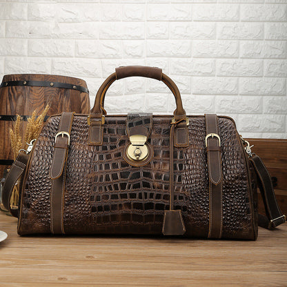 Trendige Reisetasche aus Leder