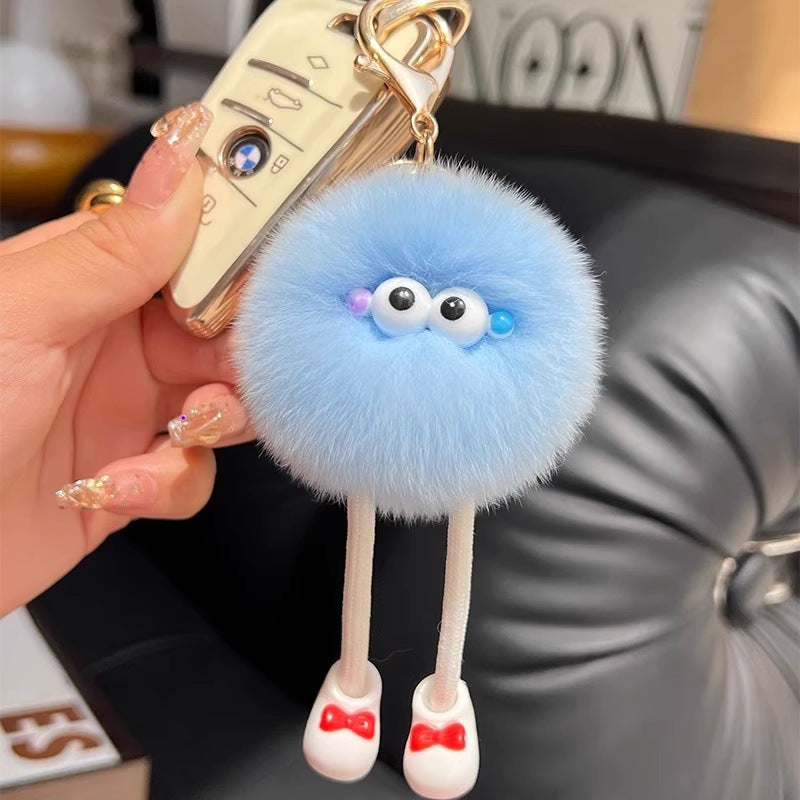 Plush Big Long Leg Small Briquette Key Ring