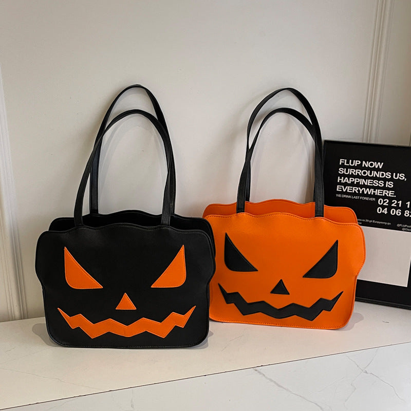 Bolso bandolera con forma de calabaza de Halloween